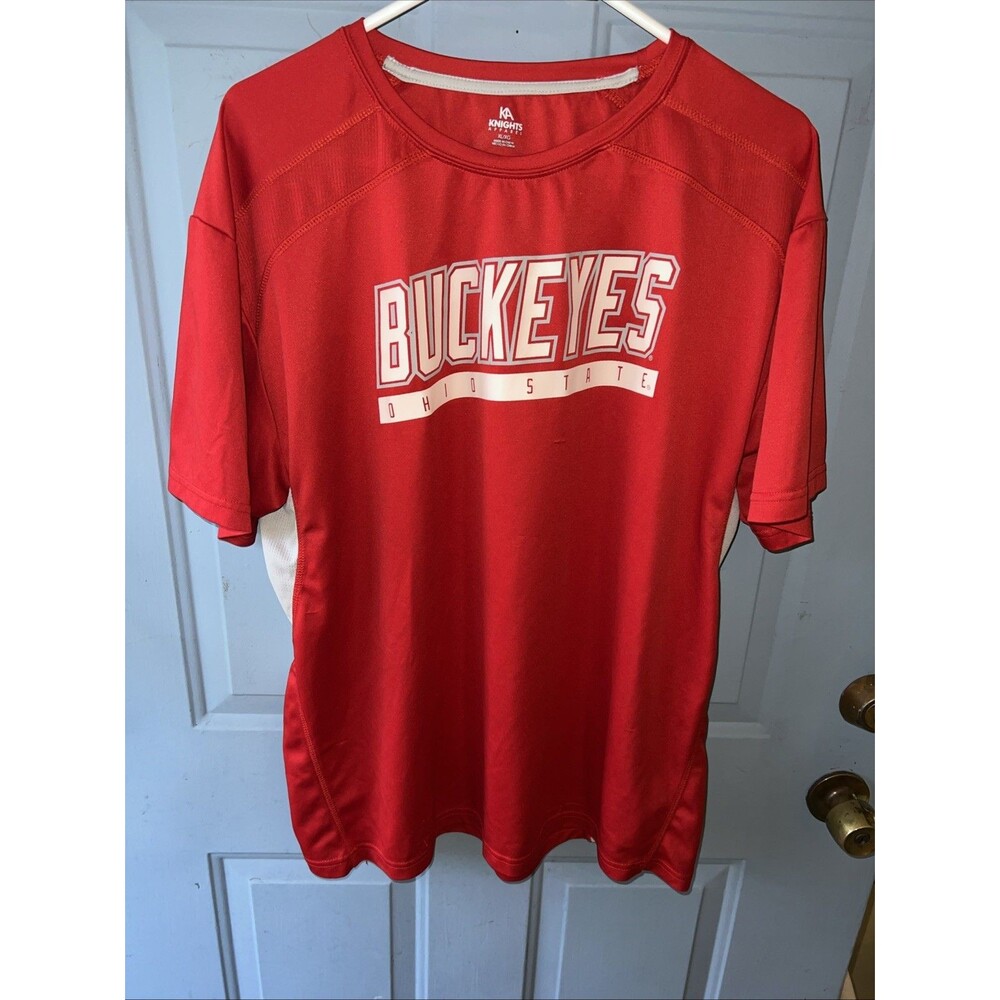 Ohio St Red Buckeyes Knight Polyester T-SHIRT 100% POLYESTER XL